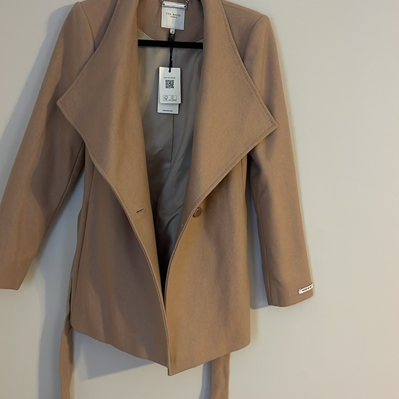 TED BAKER
Camel Rytaa Short Wool Wrap Coat - Picture 11 of 14